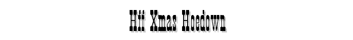 HFF Xmas Hoedown font